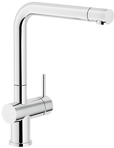 Nobili rubinetterie LV00113CR Live Miscelatore Monocomando per Lavello da Cucina con Bocchetta Girevole, Diametro 28, Cromo