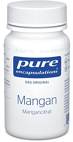 Pure Encapsulations - Mangan (Mangancitrat) - Nahrungsergänzungsmittel zur Unterstützung für Bindegewebe und Stoffwechsel - 60 Kapseln