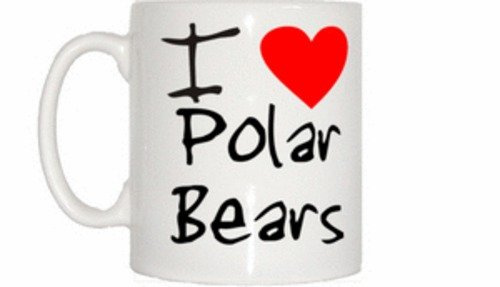 I Love Heart Polar Bears Mug