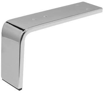 SO-TECH® Pied de meuble Chromé Hauteur 130 x 235 x 60 mm