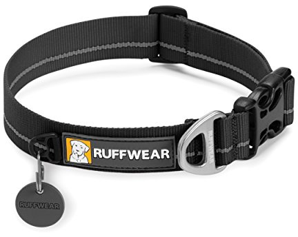 Ruffwear 25202-001L Hoopie Collar Hundehalsband, Obsidian schwarz - Uni, L