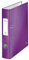 Leitz Qualitäts-Ordner 180°, A4, schmal, 5,2 cm Rückenbreite, laminierte Graupappe, Violett, WOW Serie, Design kann variieren, 10064062