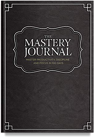 The Mastery Journal Tagesplaner 2022 aus schwarzem Leder, A4, nicht datiert, für Erwachsene, Produktivitäts-Tracking, Disziplinverbesserung, Fokusverbesserung