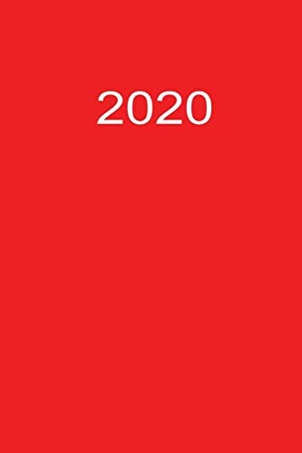 2020: 2020 Kalenderbuch A5 A5 Rot