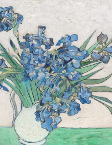 Van Gogh LARGE Notebook #14: Cool Artist Gifts - Irises Vincent Van Gogh Notebook College Ruled to write in 8.5x11 LARGE 100 Lined Pages (Vincent Van Gogh Collection)