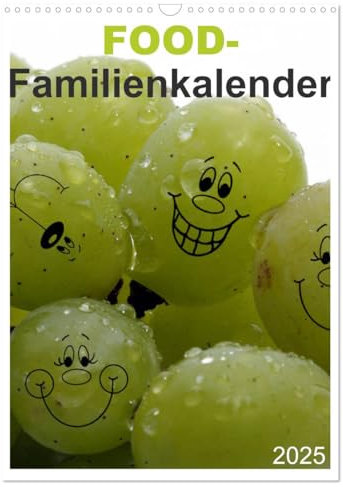 FOOD -Familienkalender (Wandkalender 2025 DIN A3 hoch), CALVENDO Monatskalender