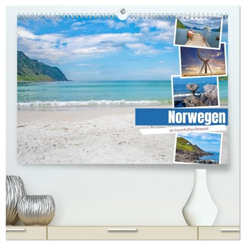 Norwegen - ein traumhaftes Reiseziel (hochwertiger Premium Wandkalender 2026 DIN A2 quer), Kunstdruck in Hochglanz: Norwegen ist ein faszinierendes ... und wunderschönen Seen. (CALVENDO Orte)