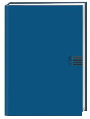 Wochen-Cheftimer A5, blau 2026: Blauer Terminkalender mit Wochenkalender. Buch-Kalender mit Lesebändchen und Eckperforation. Wattierter Taschenkalender zum Planen von Terminen. (Kalenderbücher Heye)