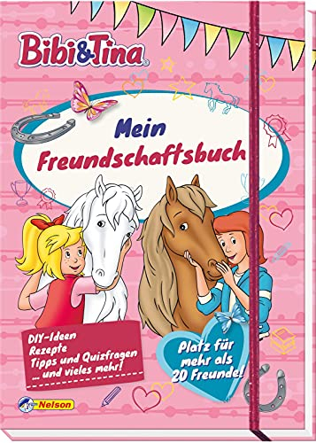 Bibi & Tina: Mein Freundschaftsbuch: Eintragbuch für alle Freundinnen und Freunde | Mit DIY-Ideen, Rezepten, Tipps und Quizfragen (Bibi & Tina: Freunde für immer!)