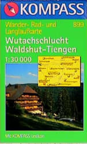 Wutachschlucht /Waldshut: Mit Kurzführer, Radwegen und Loipen. 1:30000 (KOMPASS Wanderkarte)