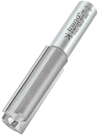 Trend Professional Two Flute Router Cutter Bit, 1/2 Inch Shank, 18mm Cut Diameter & 50mm Cut Length, Tungsten Carbide Tipped, 4/30X1/2TC