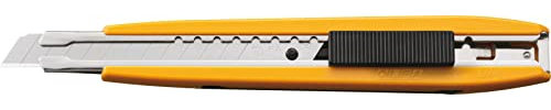 OLFA DA-1 - Cúter con bloqueo automático, contendor de cuchillas usadas incorporado y cuchilla de 9 mm
