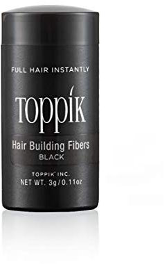 Toppik Fibras Capilares Negro, Fibras de Queratina para Crear más Densidad en el Cabello de Forma Inmediata, 3 g