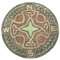 Bits and Pieces - 10” (25.5 cm) Glow-in-The-Dark Celtic Compass Decorative Stone - Yard Decoration – Beautiful Lawn/Garden Stone