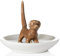 Beth Marie Luxury Boutique Ringhalter für Hunde, schöne Keramik-Verlobungs- und Eheringe, Größe: 8,3 cm B x 9,5 cm H x 8,3 cm T