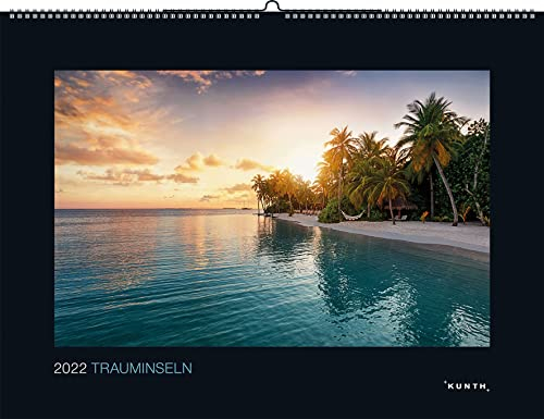 Trauminseln 2022: Wandkalender (KUNTH Wandkalender Black Edition 60 x 45 cm)