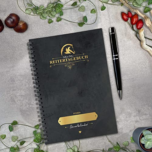 Reitertagebuch EXKLUSIV Dauerkalender - Pferdeplaner - Stallorganisation - Reitkalender - DAS ORIGINAL -