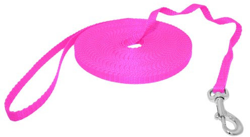 Hunde Design Mini Schleppleine Neon Rosa 15m