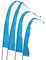Bali-Fahne, Polyester, aquamarine, 6 Meter