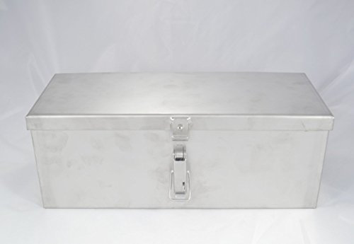 Caisse à outils 35 x 14 x 13 cm en acier inoxydable 304 Super Résistant, grande et antirouille