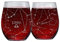 Greenline Goods Waage Stemless Weingläser | Tierkreis Waage Set | Handgeätzte 15 Unzen (2er-Set) - Astrologie Zeichen Glaswaren
