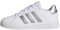 adidas Unisex - Bambini e ragazzi Grand Court Lifestyle Tennis Lace-Up Shoes, White Matte Silver Matte Silver, 33 EU
