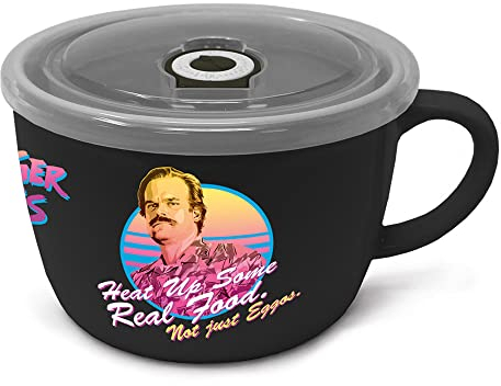 empireposter Stranger Things - Food Quotes - Keramiktasse mit Kunststoffdeckel - 600 ml