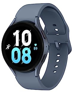 Samsung Galaxy Watch5 44mm 4G LTE Smart Watch, Saphire, 3 Year Extended Warranty (UK Version)