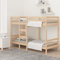 vidaXL Etagenbett Hochbett Schlafzimmerbett Stockbett Holzbett Bettgestell Bettrahmen Massivholzbett Bett 80x200cm Massivholz Kiefer