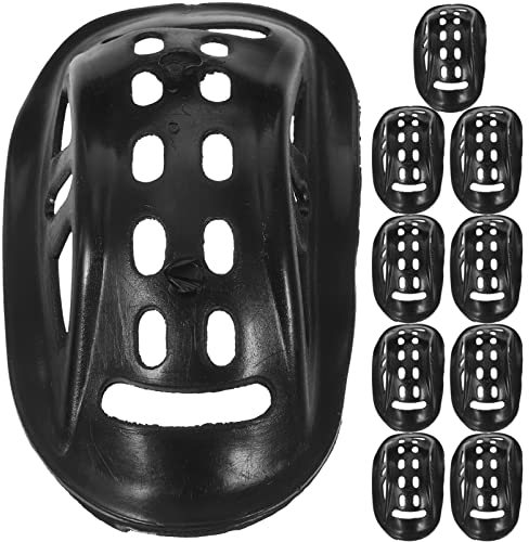 KONTONTY 10st Helm Kinnstütze Kinnschutz Für Schutzhelm Kinnschale des Schlaghelms Baseball-gürtel Für Jungen Helm Kinnschalen Kinnriemenpolster Industrie-schutzhelmbecher Sport Gurt Gummi