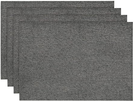 Artoid Mode Grau Platzsets 4er Set, 30x45 cm Saisonnal Urlaub Tischsets Esstisch Platzdeckchen Küche Party Deko