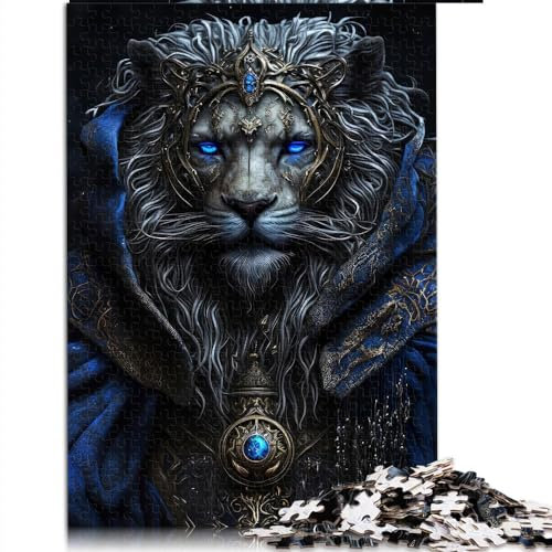Puzzle für Erwachsene, König der Löwen, 1000 Teile, für Erwachsene, für Erwachsene und Familien, PapppuzzlesStaycation Kill Time, Größe: 26 x 38 cm