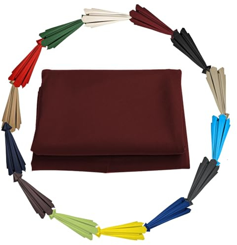 GZDXBF Sonnenschirm Bespannung Für Ampelschirm - 200cm 270cm 300cm 6/8 Streben - Sonnenschirmbezug Ersatzbezug - Uv-Schutz Ersatzstoff(Color:Burgundy,Size:8 ribs-3m(9.8ft))