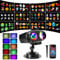 ECOWHO Halloween Weihnachten Projektor LED Projektorlampe IP44 Projektionslampe 12 Folien 96 Muster 10 Wellen Christmas Projector für Außen & Innen Weihnachten Allerheiligen Party Fest Deko Geburtstag