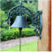 TAIPINGOZ Türglocke Gusseisen, Wandglocke Gartendeko, Gusseisen-Dinner-Glocke, Gusseisen, dekorative Türklingel, Landhaus-Wanddekoration, Türklingel