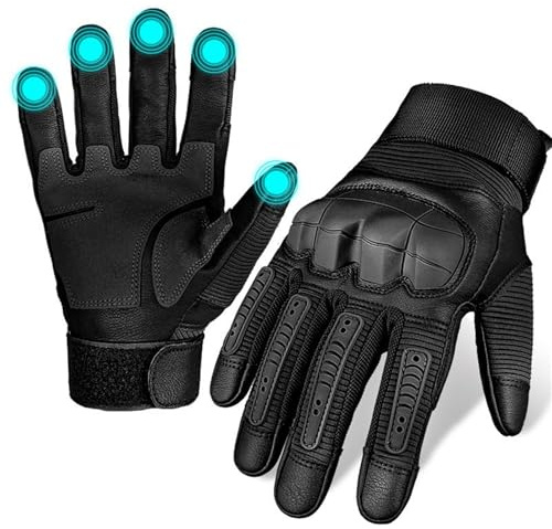 MEIION nverwüstliche Taktische Schutzhandschuhe mit vollen Fingern Motorradhandschuhe mit Touchscreen Ideal für Taktische Einsätze und Outdoor Sportarten