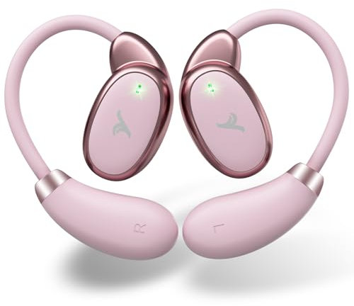 Ituoray Open Ear Headphones,Up to 32H Playtime,Bluetooth 5.4,Open Ear Earbuds Ultra Comfort,Ergonomic Ear Hook,Touch Control,IPX4 Waterproof,15 * 11mm Oval-Shaped Speakers