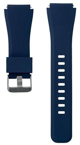 NoveltyThunder Compatible with Radley London Series 5/6/7/11/19/20 Soft Replacement Silicone Strap Sports Band (Navy)