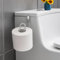 Basic Over the Tank Toilet Paper Holder - Chrome – Space Saving Hanging Toilet Roll Storage for Cistern or Cupboard Door – No Drill Bathroom Accessory for Small Spaces, Motorhomes, Rentals