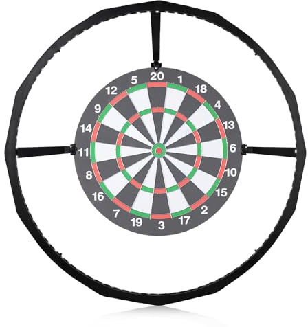 Gaethra 360° Dartboard Light, White LED Surround Dart Board Lighting, Shadow-Free Illumination, 18W 6500K Detachable Dart Board Surround Ring Light for Dark Garage, Corner, Men's Gifts