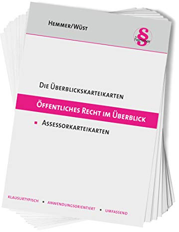 Öffentliches Recht im Überblick: Ass. Karteikarten (Karteikarten - Öffentliches Recht)