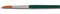 Kreul 721008-Pinceaux universels Basic Synthetics en Poils de Nylon Fins, Ronds, Taille 8, pour l'art, Les Loisirs, l'école et la Grande consommation, 10113117, Green, Größe 8