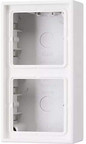 AP-Kappe 2-fach ws angeformter Rahmen LS 582 A W 4011377048690 Jung