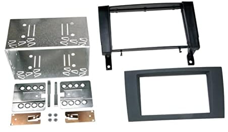 V 391190-24 Radioblende SLK (R171) 2005 Doppel DIN rubber-touch schwarz
