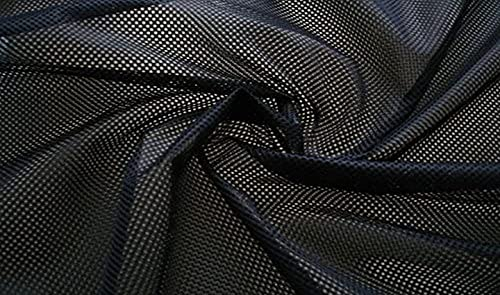 StoffBook SCHWARZ KLASSISCHER LOCHFILET STOFF -WABE 2MM- NETZSTOFF STOFFE, B674