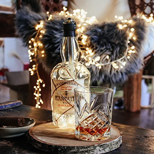 Hellum chaîne lumineuse pour bouteilles de vin avec minuterie, blanc chaud, mini guirlande led à pile (AA) pour bouteilles, chaîne pour bouteilles de vin, décoration de table, Noël 524536