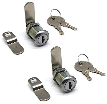 NIANNIAN 2 x Werkzeugkasten-Schlösser, 3,8 cm, Schrankschloss für LKW, Pickup, Werkzeugkasten, Verkaufsautomaten, Schublade, Werkzeugkasten, Briefkasten, ATM-Schlösser, Ersatz