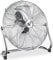 Morris 20 Inch High Velocity Floor Fan - Chrome Industrial Gym Fan, 3-Speed Oscillating Air Circulator, Cooling Large Spaces, Quiet Heavy Duty Commercial Fan