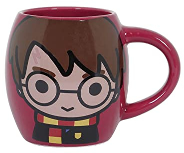 Harry Potter Chibi-Tazza Ovale, Marrone, 14 x 10.5 cm