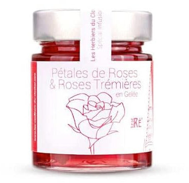 Gelée de pétales de roses et roses trémières - Pot 165g
